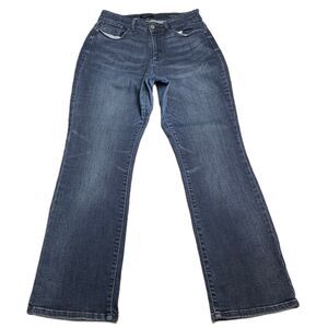 Judy Blue Jeans Womens 14W Slim Boot Cut Stretch Dark Wash Denim